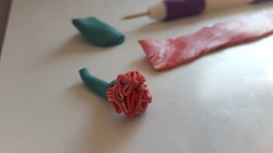 DYI Fimo tutoriel fleur Carnation