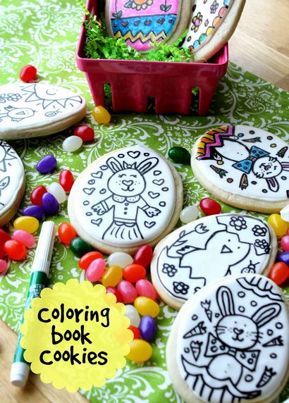 Pâques Coloring Book Cookies avec Munchkin Munchies Invité Message - The Sweet Adventures of Belle Sugar