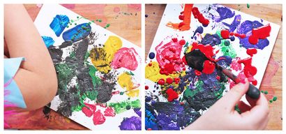 Art facile pour les enfants Peinture Crayon - Babble Dabble Do