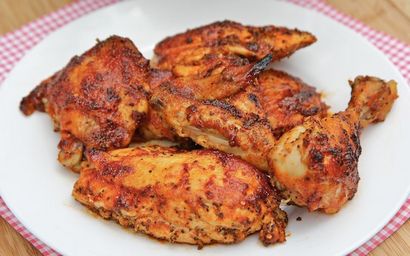 Einfach Baked BBQ Chicken Rezept- Hausgemachte, Divas Can Cook