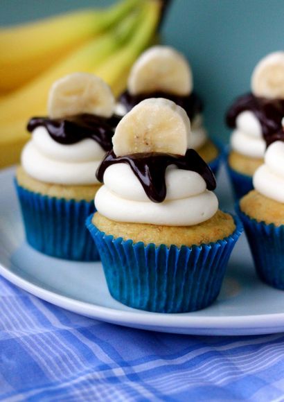 Einfache Banana Cupcakes - Ihre Cup of Cake