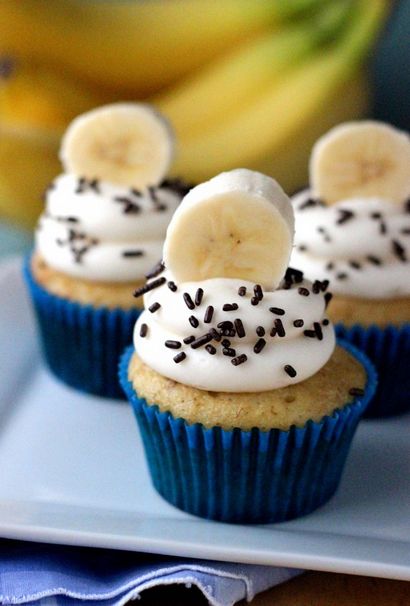 Einfache Banana Cupcakes - Ihre Cup of Cake