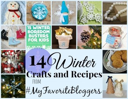 Facile perles ornements de flocon de neige avec #MyFavoriteBloggers - Projets Happy Hour