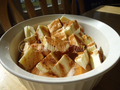 Leicht kandierte Süßkartoffeln, Süd-Platte