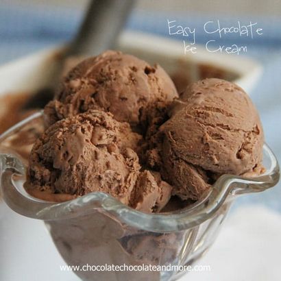 Facile Crème glacée au chocolat - Chocolat au chocolat et plus!