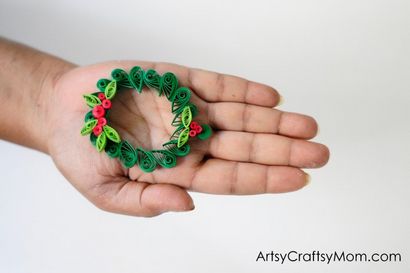 Facile Boule de Noël - Papier Quilled Couronne