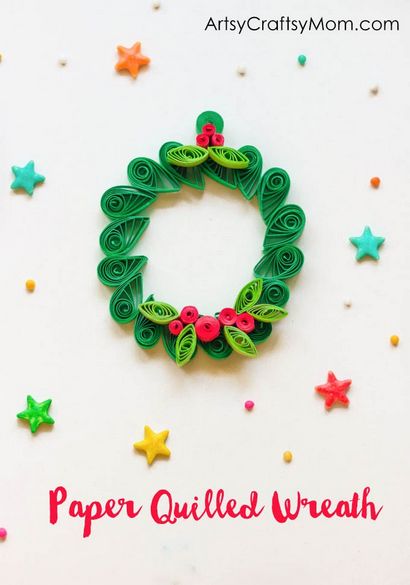 Facile Boule de Noël - Papier Quilled Couronne