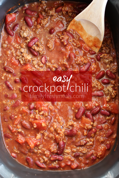 Facile Crockpot Chili - famille Repas frais