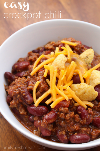 Facile Crockpot Chili - famille Repas frais