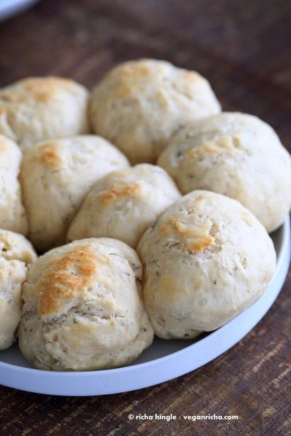 Facile Dinner Rolls Aucune levure - Vegan Richa