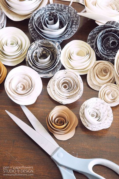Facile de bricolage Fleurs en papier - Tauni Co