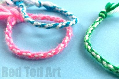 Facile Bracelets d'amitié avec carton Loom - Red Ted Art - Blog de