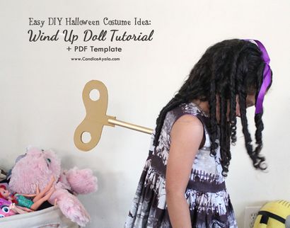 EASY HALLOWEEN COSTUME DIY TUTORIAL Wie ein Wind Up-Puppe (plus PDF-Vorlage) zu machen, Candice Ayala