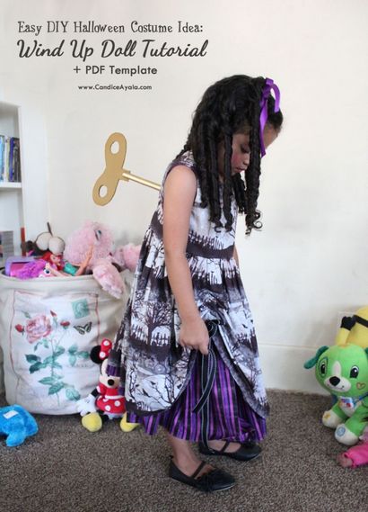 FACILE HALLOWEEN COSTUME DIY TUTORIAL Comment faire un Wind Up Doll (plus de modèle PDF), Candice Ayala