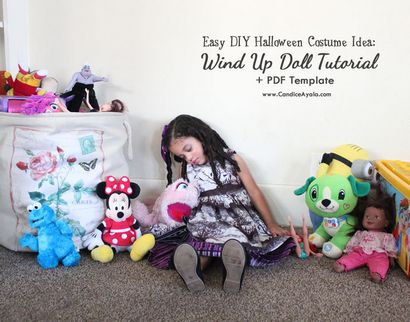FACILE HALLOWEEN COSTUME DIY TUTORIAL Comment faire un Wind Up Doll (plus de modèle PDF), Candice Ayala