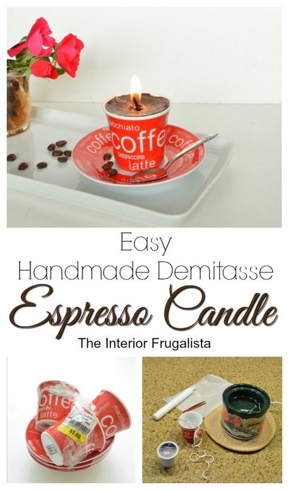Facile à la main Demitasse Espresso bougie, l'intérieur Frugalista facile à la main Demitasse Espresso