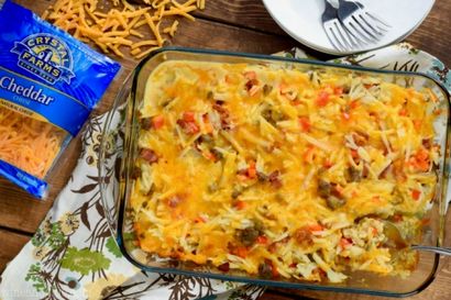 Leicht Haschee Frühstück Casserole Rezept - Wein - Kleber