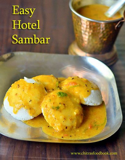 Facile Hôtel Idli Sambar Recette - Comment faire Tiffin Sambar, Chitra Livre alimentaire