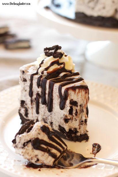 Facile sans cuisson Gâteau au fromage Oreo - Le Occupé Baker