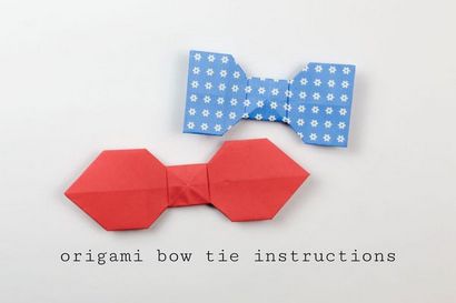 Facile Origami Bow Tie Tutorial
