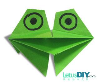 grenouille facile origami, comment l'origami