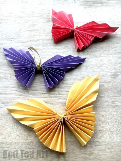 Facile papier papillon - rouge Ted Art - Blog s
