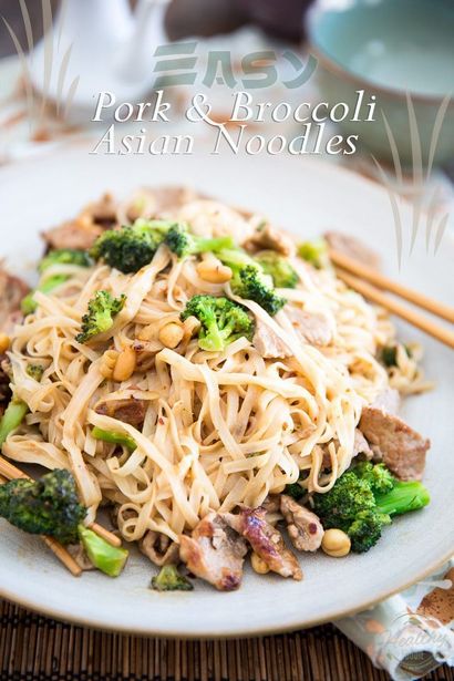 Facile porc et brocoli asiatique nouilles - La santé Foodie (asiatique) Facile porc et brocoli asiatiques nouilles - La santé Foodie