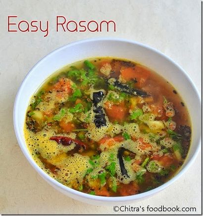 Facile Rasam Recette Avec Easy Rasam poudre, Chitra Livre alimentaire