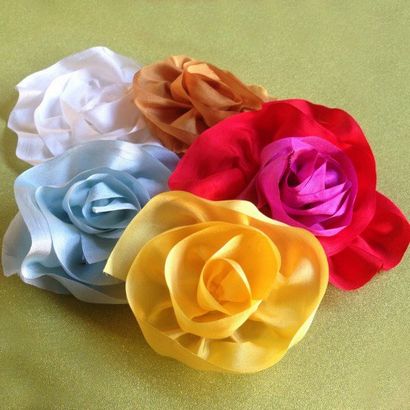 Leicht Seidenband Flowers - Crafty Chica ™