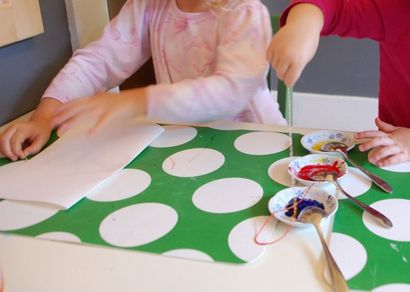 Facile Peinture cordes Art expérience avec les enfants
