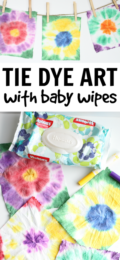 Easy Tie Dye Art avec des lingettes pour bébé - je peux apprendre à mon enfant! (bébé) Easy Tie Dye Art avec des lingettes pour bébé - je peux apprendre à mon enfant!
