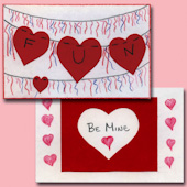 Facile Cartes Saint-Valentin pour les enfants à faire - Artisanat Saint-Valentin - Artisanat de tante Annie