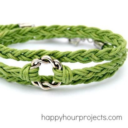 Facile Bracelet tissé Wrap - Projets Happy Hour