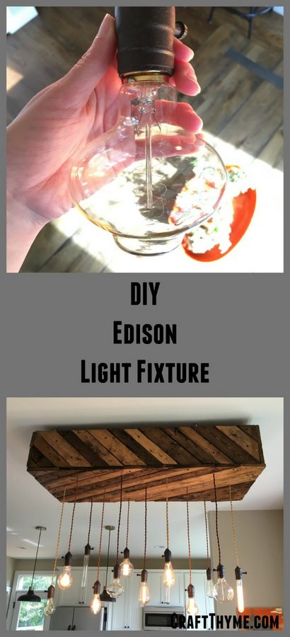 Edison Ampoule Lustre A Vue d'ensemble Bricolage - Artisanat Thym