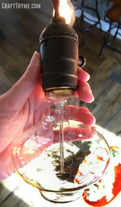 Edison Ampoule Lustre A Vue d'ensemble Bricolage - Artisanat Thym
