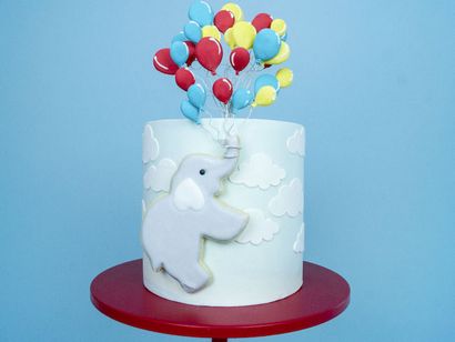 Elefant Ballon-Geburtstags-Kuchen, Tutorial