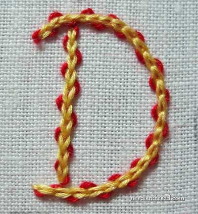 Point de broderie Tutoriel vidéo Chaîne point