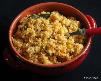 Erivum Puliyum Suji Gothambu Upma, blé concassé (Dalia) Upma