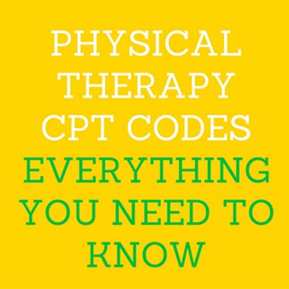Alles was Sie über Physiotherapie CPT-Codes kennen