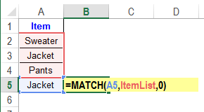 Index Excel Fonction et fonction match