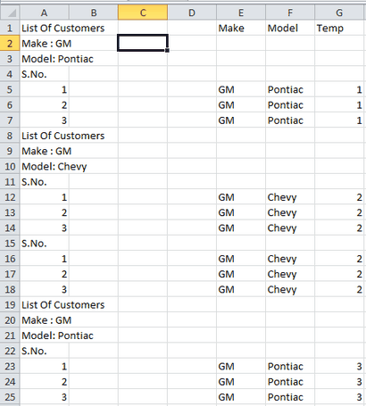 Excel-Sheet Unterschriften als Spalten - Stapelüberlauf