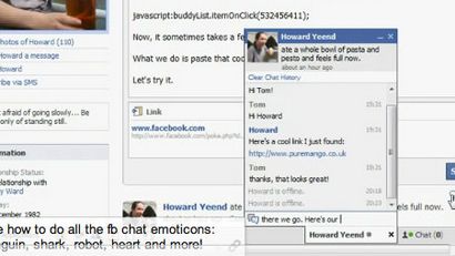 Facebook Chat Emoticons, Tipps - Tricks Enhance Unterhaltung (Chat) Facebook Chat Emoticons, Tipps - Tricks Conversation Enhance