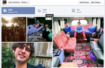 Facebook Timeline Photos Refonte Vous permet de faire exploser Favoris 4X Larger, montre Tagged Tirs d'abord,