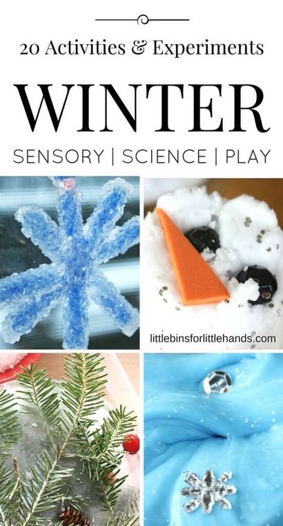 Fausse neige Slime Recette pour la science d'hiver Activités