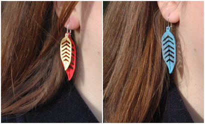 Boucles d'oreilles plumes Un tutoriel