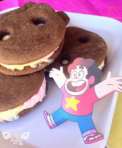 Fiction-Food-Café Plätzchen Katze Eis Sandwiches von Steven Universe