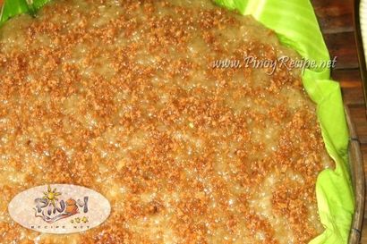 Recette philippine Biko (gâteau de riz au caramel Toppings) - Recettes Portail des Philippines