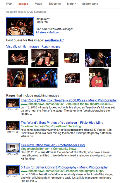 Trouvez vos images en ligne à la recherche d'image inversée sur Google - Blog PhotoShelter