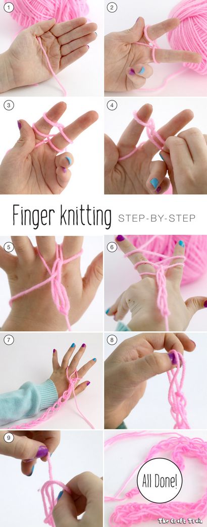 Finger Stricken für Kinder, The Craft Zug