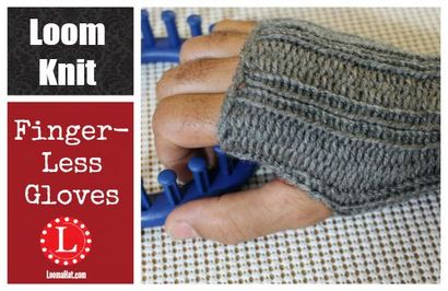 Gants Fingerless sur un Métier à tisser Knitting